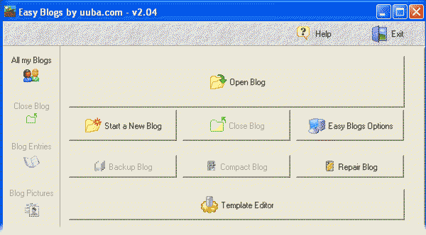 Easy Blogs by uuba.com Screenshot